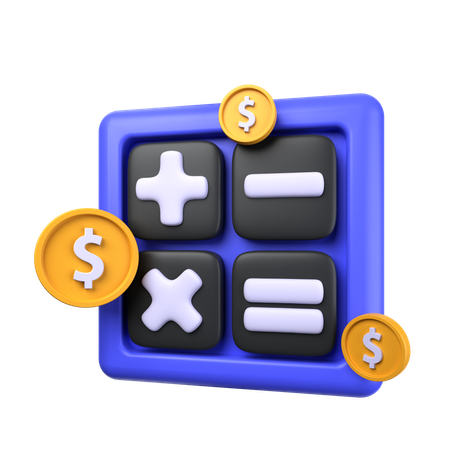 Payment Calculation  3D Icon