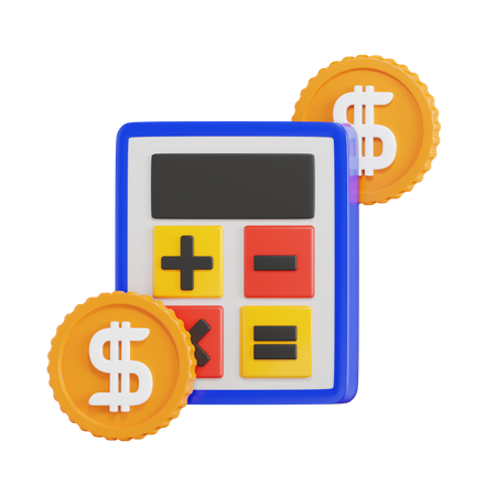 Payment Calculation  3D Icon