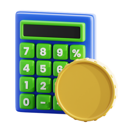 Payment Calculation  3D Icon