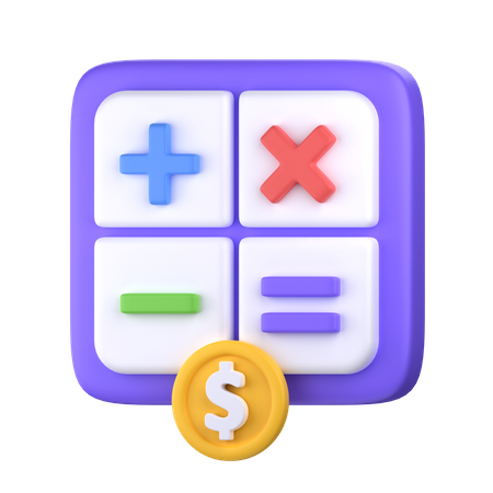 Payment Calculation 3D Icon