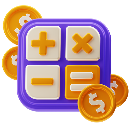 지불 계산  3D Icon