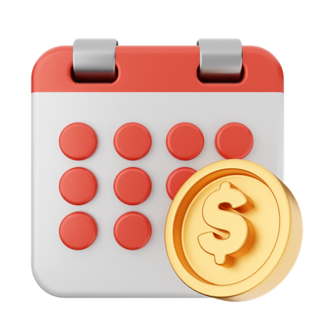 Payment Calendar  3D Icon