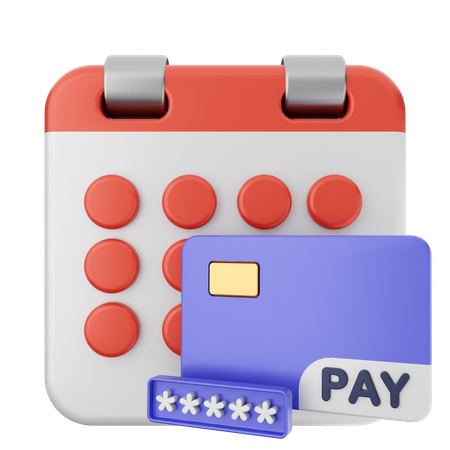 Payment Calendar  3D Icon