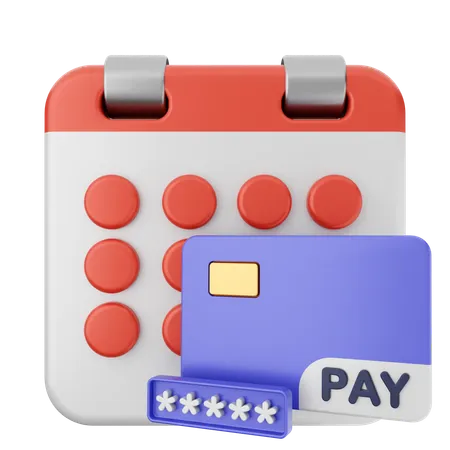 Payment Calendar  3D Icon