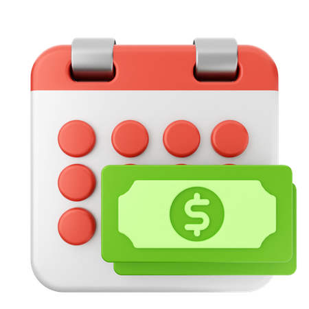 Payment Calendar  3D Icon