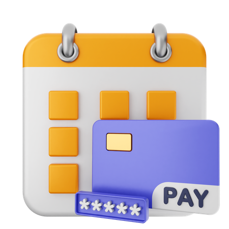 Payment Calendar  3D Icon