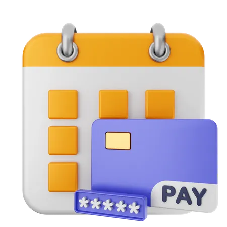 Payment Calendar  3D Icon