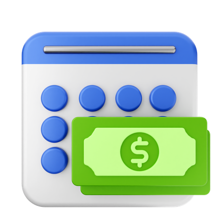 Payment Calendar  3D Icon