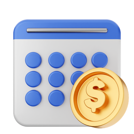 Payment Calendar  3D Icon