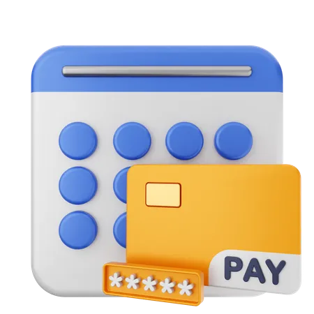 Payment Calendar  3D Icon