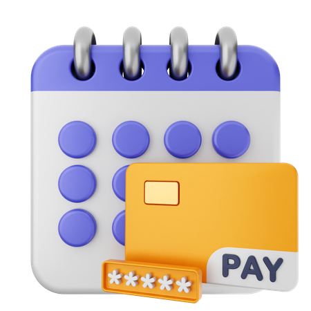 Payment Calendar  3D Icon