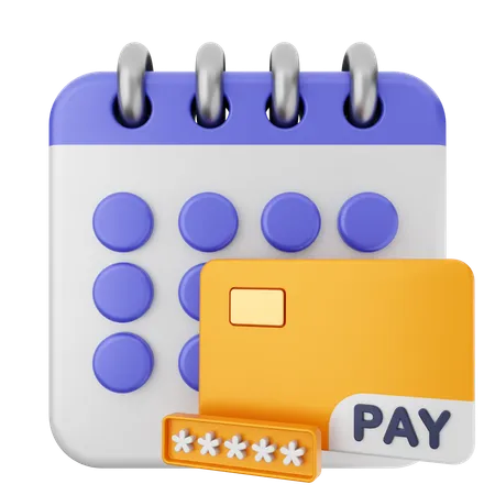 Payment Calendar  3D Icon