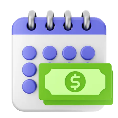 Payment Calendar  3D Icon