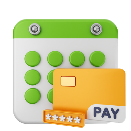 Payment Calendar  3D Icon