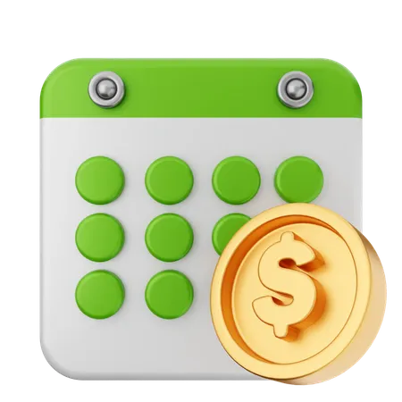 Payment Calendar  3D Icon