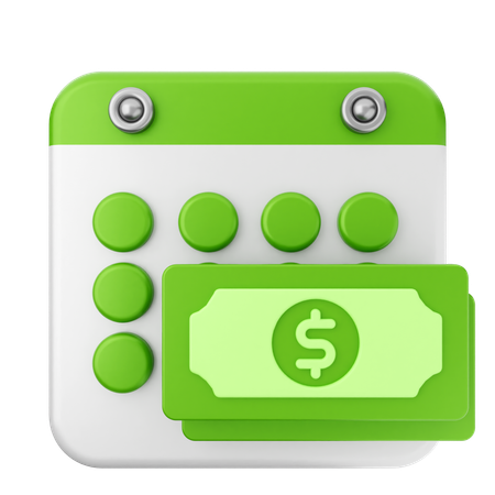 Payment Calendar  3D Icon