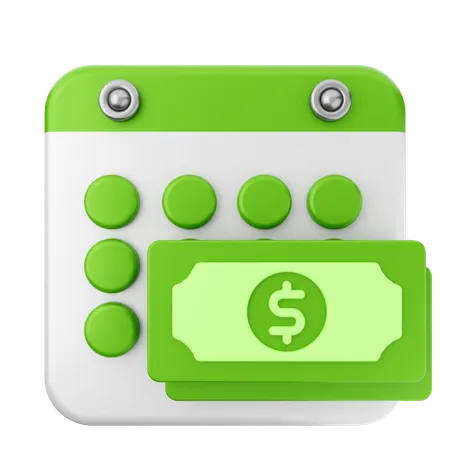 Payment Calendar  3D Icon