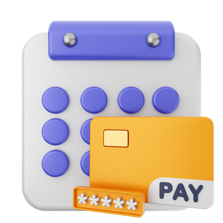 Payment Calendar  3D Icon