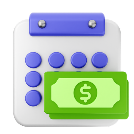 Payment Calendar  3D Icon