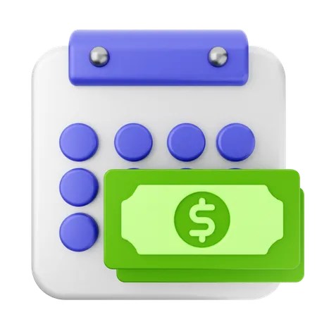 Payment Calendar  3D Icon