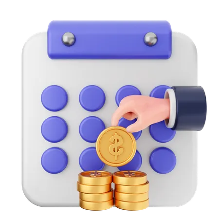 Payment Calendar  3D Icon