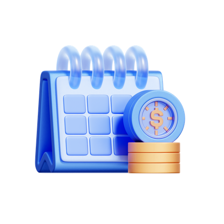 Payment Calendar  3D Icon