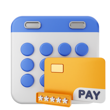 Payment Calendar  3D Icon