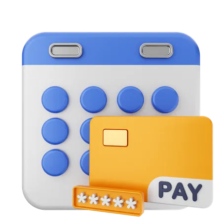 Payment Calendar  3D Icon