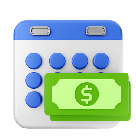 Payment Calendar  3D Icon