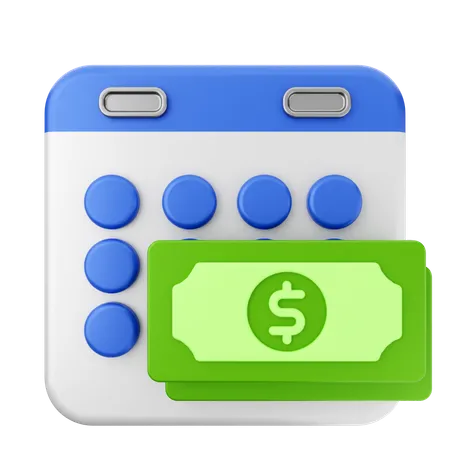 Payment Calendar  3D Icon