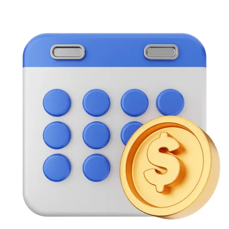 Payment Calendar  3D Icon