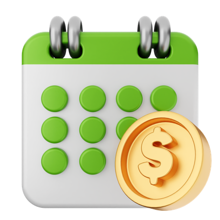 Payment Calendar  3D Icon