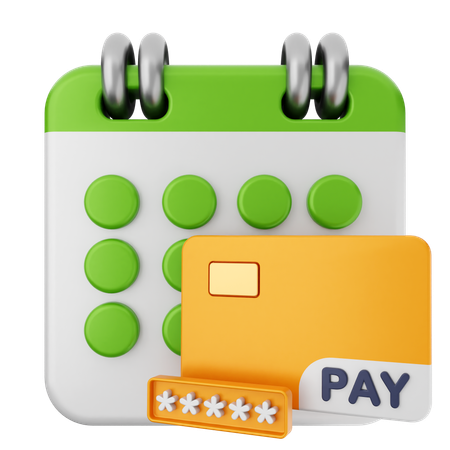 Payment Calendar  3D Icon