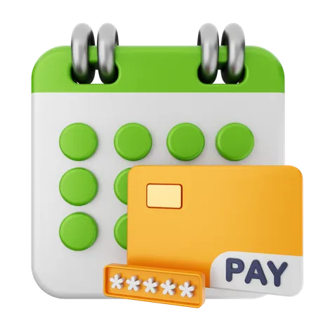 Payment Calendar  3D Icon