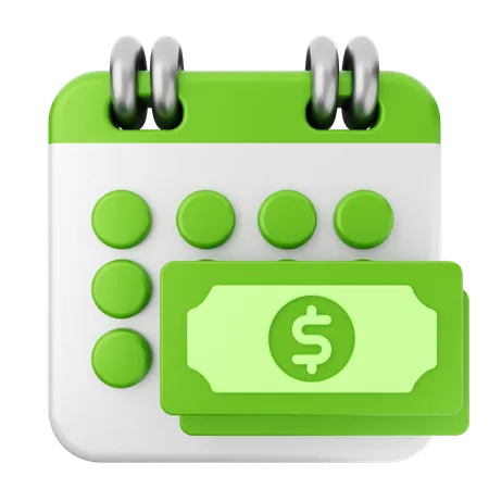 Payment Calendar  3D Icon