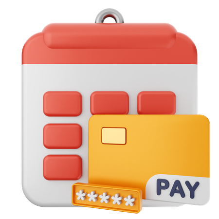 Payment Calendar  3D Icon