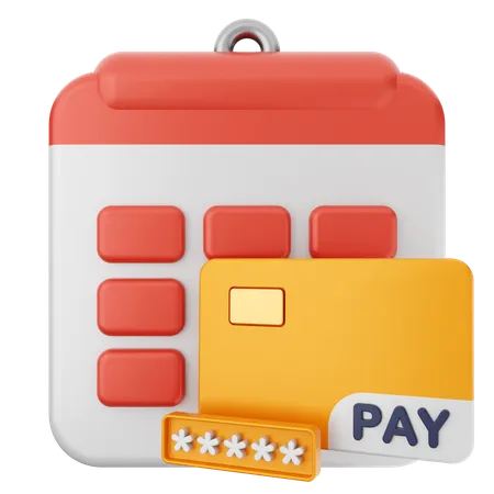 Payment Calendar  3D Icon