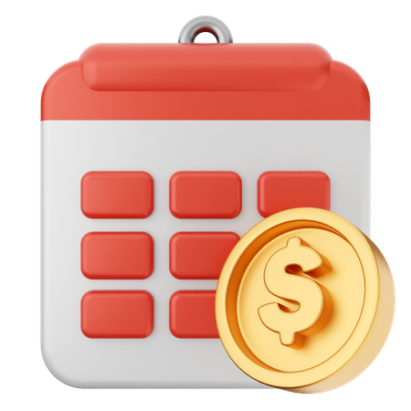 Payment Calendar  3D Icon