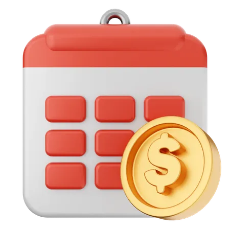 Payment Calendar  3D Icon