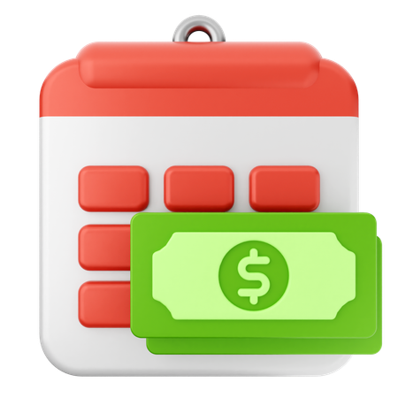 Payment Calendar  3D Icon