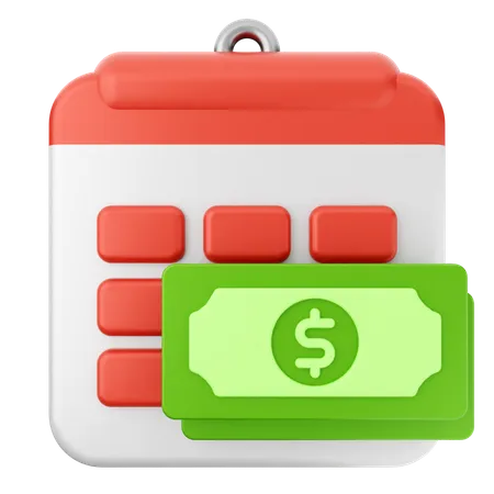 Payment Calendar  3D Icon