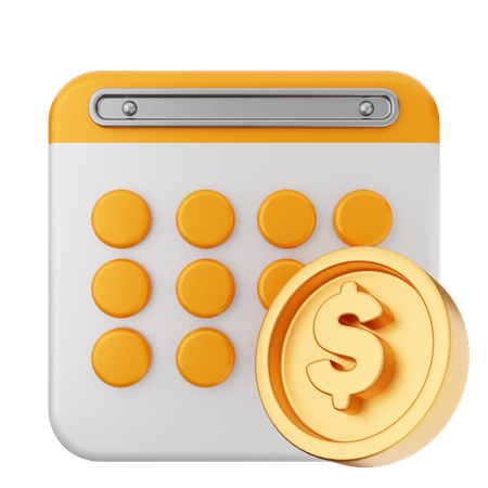 Payment Calendar  3D Icon