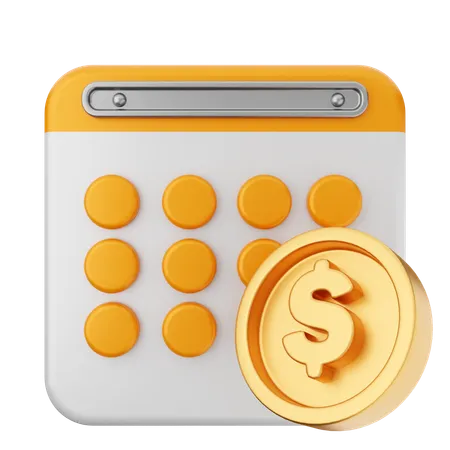 Payment Calendar  3D Icon