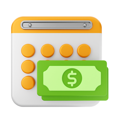 Payment Calendar  3D Icon