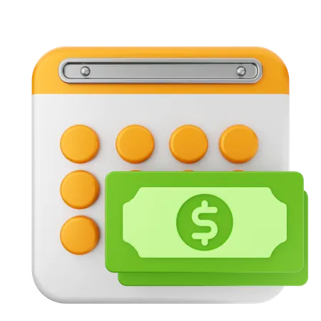 Payment Calendar  3D Icon