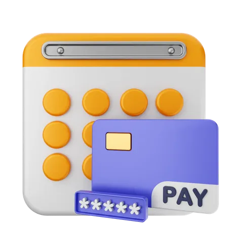 Payment Calendar  3D Icon