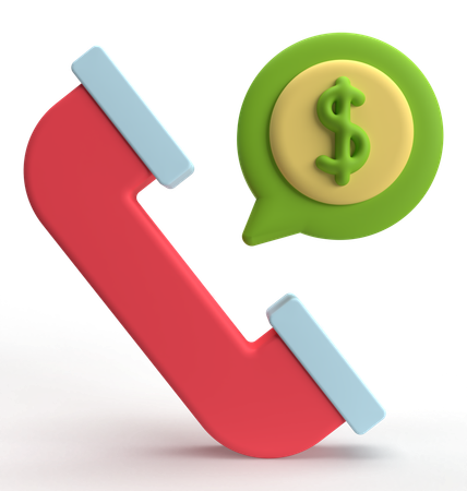 Payment Call  3D Icon