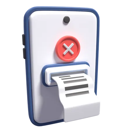 Payment Cancel  3D Icon