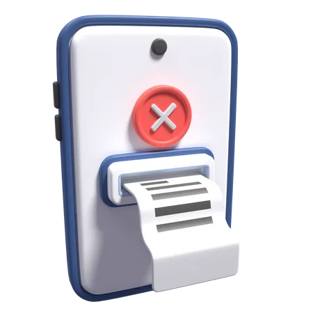 Payment Cancel 3D Icon