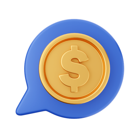 Payment Chat  3D Icon